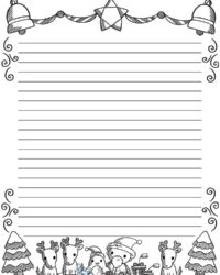 black-and-white-christmas-letterhead-template