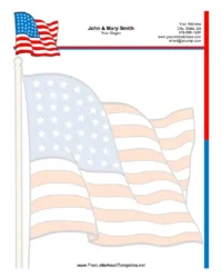 free-american-flag-letterhead-template