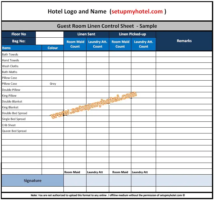 hotel-linen-inventory-template