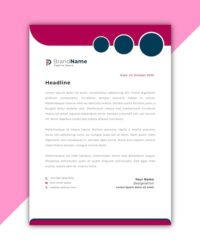 pink-and-black-letterhead-template