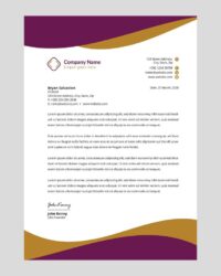 purple-and-gold-letterhead-template