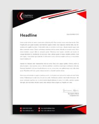 red-and-black-letterhead-template
