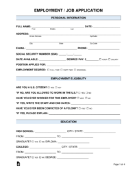 application-template-for-employment