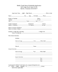 athletic-scholarship-application-template