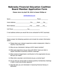 board-membership-application-template