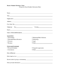 board-of-director-application-template