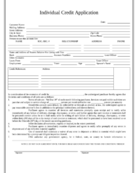 california-personal-credit-application-template