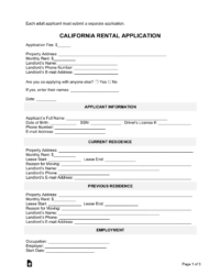 california-tenant-application-template