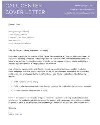 call-center-job-application-template