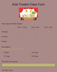 child-theater-application-template
