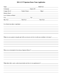 dance-team-application-template