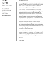 dump-truck-driver-application-template
