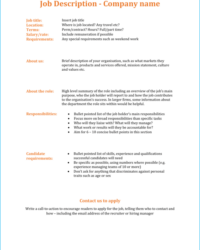 duties-and-responsibilities-on-application-template