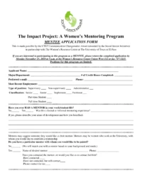 mentee-program-application-template