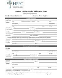 mission-trip-application-template