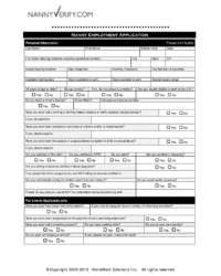 nanny-employment-application-template