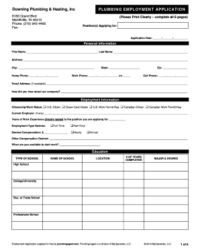 plumbing-job-application-template