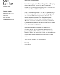 police-chief-application-template