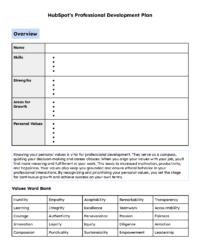 professional-development-application-template