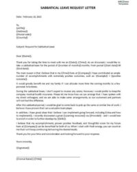 sabbatical-leave-application-template