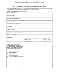 security-employment-application-template