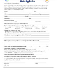 student-mentorship-application-template