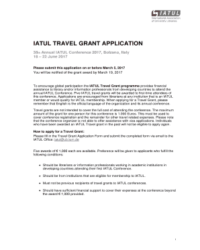 travel-funds-application-template