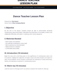 Dance Teacher Lesson Plan Template dance-teacher-lesson-plan-template