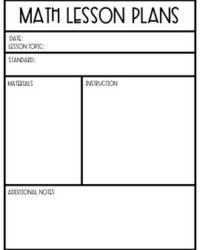 Elementary Math Lesson Plan Template elementary-math-lesson-plan-template