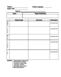 foreign-language-lesson-plan-template