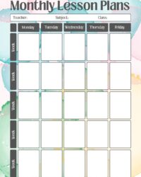 free-monthly-lesson-plan-template