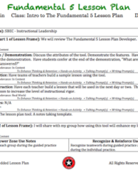 Fundamental Five Lesson Plan Template fundamental-five-lesson-plan-template