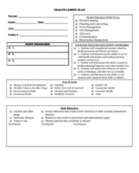 health-education-lesson-plan-template
