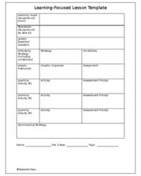 learning-focused-lesson-plan-template