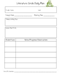 literature-circle-lesson-plan-template
