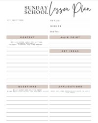 sunday-school-lesson-plan-template