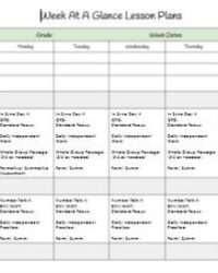 week-at-a-glance-lesson-plan-template