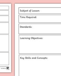 year-1-lesson-plan-template