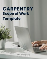Carpentry Scope of Work Template