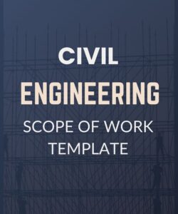 Civil Engineering Scope of Work Template