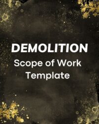 Demolition Scope Of Work Template