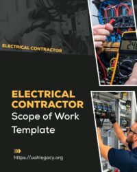 Electrical Contractor Scope of Work Template