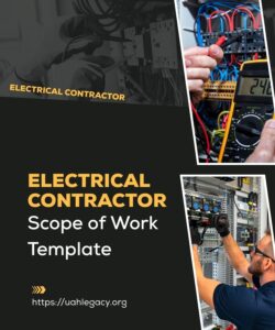 Electrical Contractor Scope of Work Template