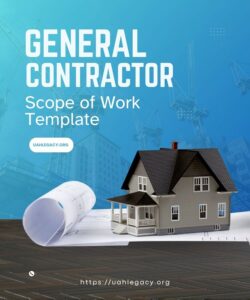 General Contractor Scope of Work Template