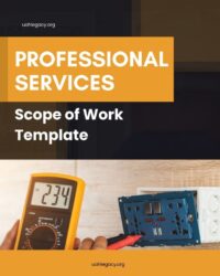 Professional Services Scope of Work Template Professional Services Scope of Work Template