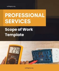 Professional Services Scope of Work Template