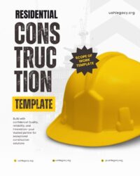 Residential Construction Scope of Work Template Residential Construction Scope of Work Template
