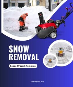 Snow Removal Scope Of Work Template