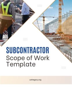 Subcontractor Scope of Work Template