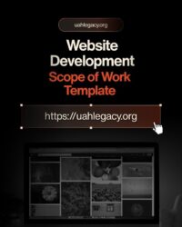 Website Development Scope of Work Template